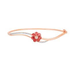 Festive Floral Diamond Bracelet