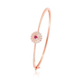 Royal Floral Red Diamond Bracelet