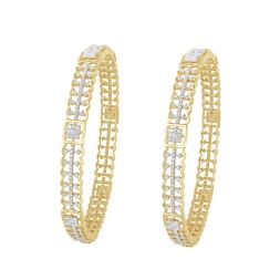 Versatile 14KT Yellow Gold Bangle Set of 2