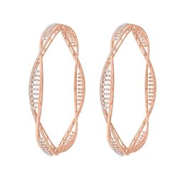 Delicate Diamond Bangle Set