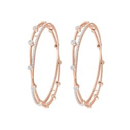 Delicate Pair of Diamond Bangles