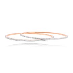 Eternity Glow Diamond Bangle Set of 2