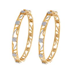 Beautiful Bangle in 14KT Rose Gold Set of 2