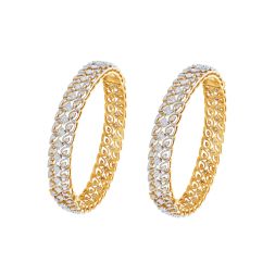 Stunning Bangle in 14KT Rose Gold Set of 2