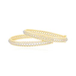 Sparkling Diamond Bangle Set