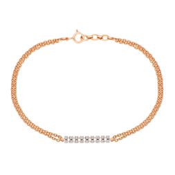 Gleaming 18KT Rose Gold Bracelet