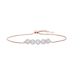 Mesmerising Diamond and Rose Gold Astra Bracelet