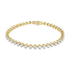Classic Crown Star Bracelet in 18KT Yellow Gold