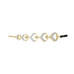 Dewdrop Diamond Bracelet in 14KT yellow Gold