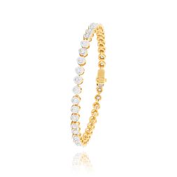 Sparkling Yellow Gold Diamond Bracelet
