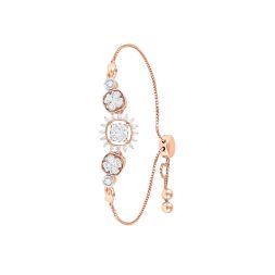 Spangled Cluster Design Diamond Bracelet