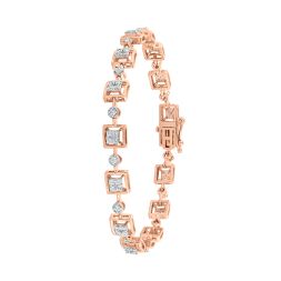 Enchanting 18KT Rose Gold Composite Women Bracelet