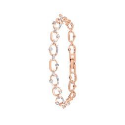Eye-Catching 18KT Rose Gold Geometric Women Bracelet