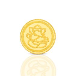 ORRA 2gms Ganesh 24KT Gold Coin