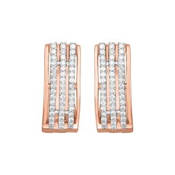 Ethereal Diamond Earrings in Rose Gold