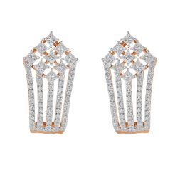 Simple Geometric Diamond Earrings