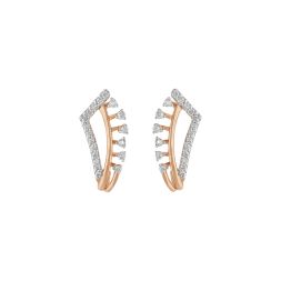 Ravishing Rose Gold Diamond Earrings