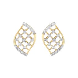 Lustrous Rose Gold Diamond Earrings
