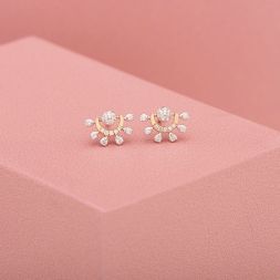 Chic Diamond Stud Earrings