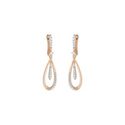 Gleaming Diamond Drop Earrings