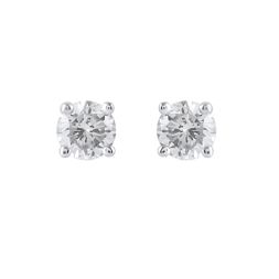 Sparkling Single Diamond Studs