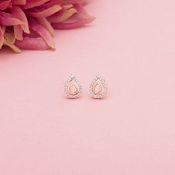 Pretty Geometric Diamond Studs