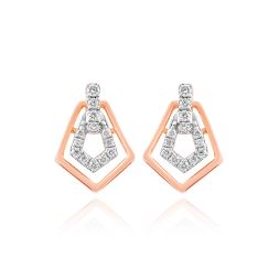 Chic Geometric Design Diamond Studs