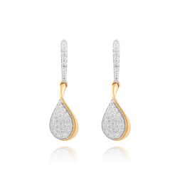 Golden Teardrop Danglers