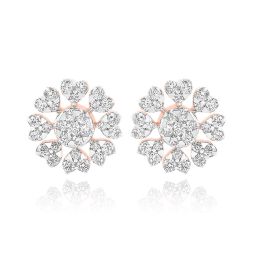 Floral Rose Bloom Earrings