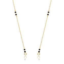 Traditional Black Bead Diamond Mangalsutra
