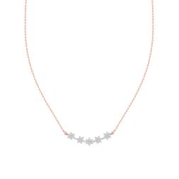 Five Stars Diamond Delicate Necklace