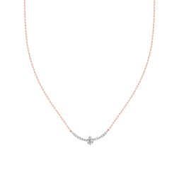 Lyrical Diamond Studded Chain Necklace