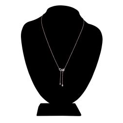 Minimalist Paperclip Design Diamond Necklace