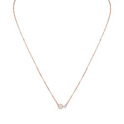 Delicate Rose Gold and Diamond Necklace