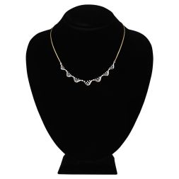 Golden Wave Diamond Necklace