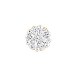 Fascinating Yellow Gold Diamond Screw Nose Pin