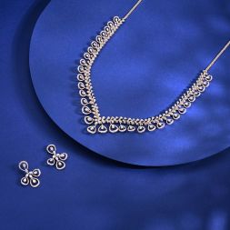 Blush Beauty Rose Gold Necklace Set