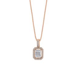 Chic Diamond and Rose Gold Pendant