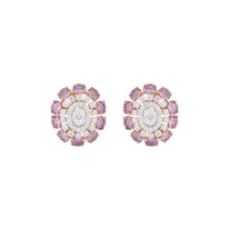Elegant Diamond Rose Gold Earrings