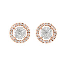 Sparkling Starburst Design Diamond Studs