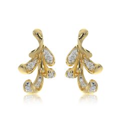 Bloom 9Kt Yellow Gold Stud Earrings
