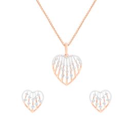 Enchanting Radiance Diamond Pendant Set