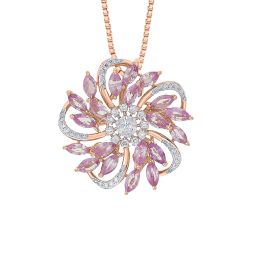 Versatile 18KT Rose Gold Pendant