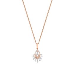 Precious Rose Gold Starburst Pendant