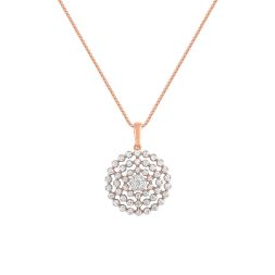 Attractive Round Design Diamond Pendant