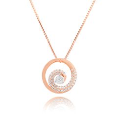 Spiral Radiance Diamond Pendant
