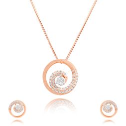 Spiral Radiance Diamond Pendant