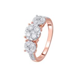 Stunning Dew Design  Gold Finger Ring