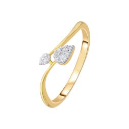 Teardrop Rose Gold Finger Ring