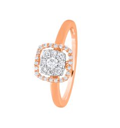 Radiant Ring in 14KT Rose Gold